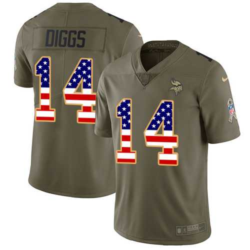 Nike Vikings 14 Stefon Diggs Olive USA Flag Salute To Service Limited Jersey Dyin,We sell and wholesale Nike Vikings 14 Stefon Diggs Olive USA Flag Salute To Service Limited Jersey Dyin on line form chian!